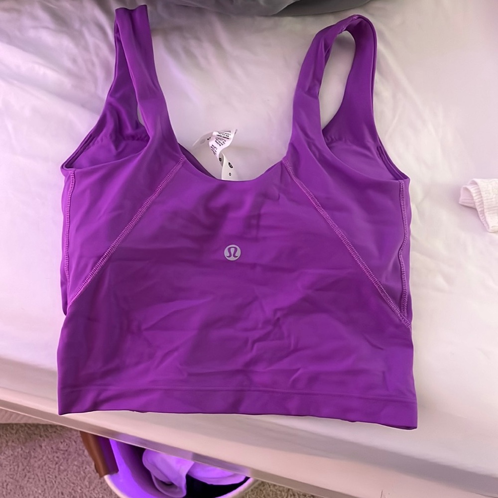 purple lulu lemon align tank size 0